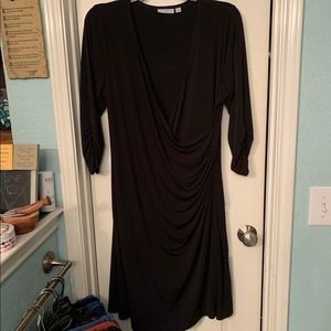 Susan Graver 1X black dress